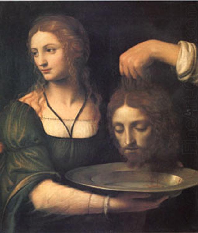 Bernadino Luini Salome Receiving the Head of John the Baptist (mk05) china oil painting image